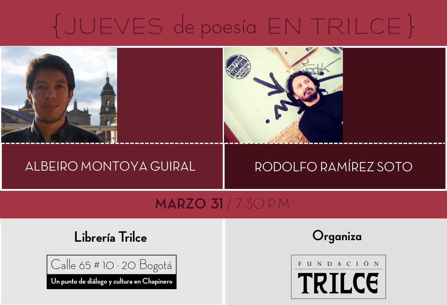 Jueves de poesía en Trilce